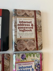 The Personal Internet Address & Password Logbook Peter Pauper Press Lot Of 4 New