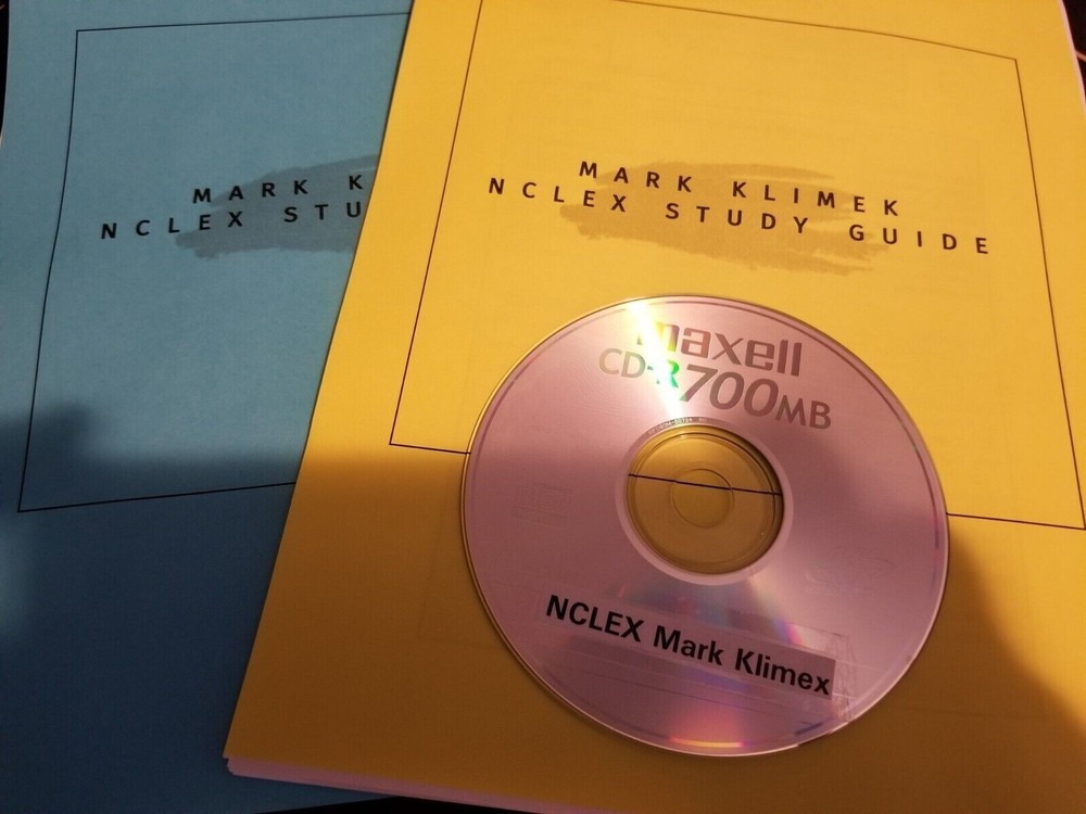 NCLEX Review Notes shared Mark Klimek Blue & Yellow Book & 1-12 lecture CD