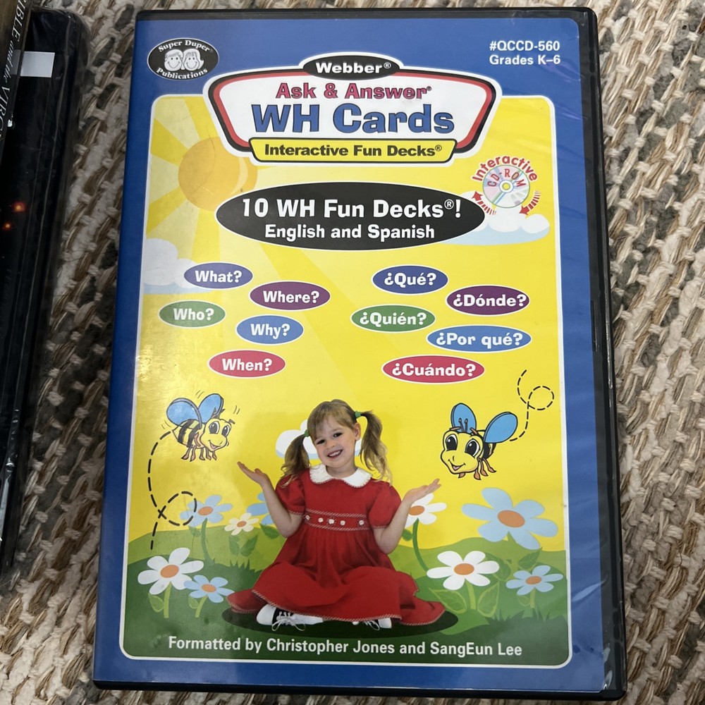 Webber Ask and Answer WH Questions Interactive Fun Deck : Qccd560 by Super Duper