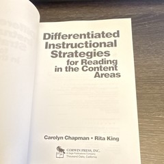 Corwin Differentiated Instructional Strategies Reading Content Areas PB 2001