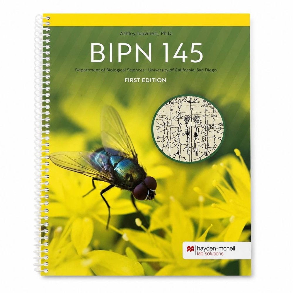 SET OF 2 BIPN 145 First Edition Biology Course Manual Workbook Spiral Bound