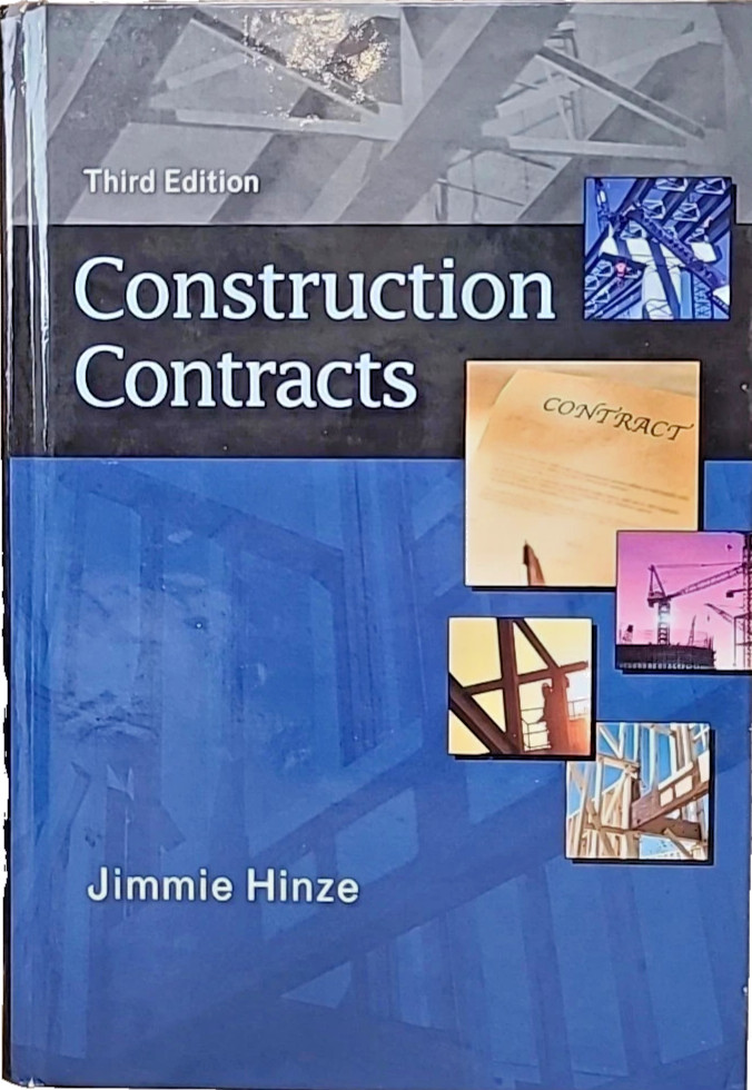 Construction Contracts By Jimmie Hinze 2010, Hardcover – 9780073397856