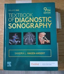 Vol 1 Textbook of Diagnostic Sonography 9th Ed Hardcover Sandra L. Hagen-Ansert