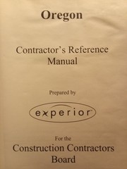 Construction Contractor’s Reference Manual Oregon