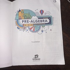Pre-Algebra Third Edition bju press textbook