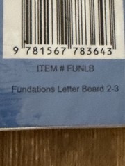 Wilson Reading System Fundations Student Kit Level K1 &2 BRAND NEW LOT OF 7 New