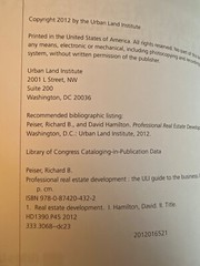 Professional Real Estate Development: The ULI Guide To The Business Peiser