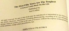 2020 The First Fifty Years Are The Toughest by Joel W. Collins SIGNED TPB Book