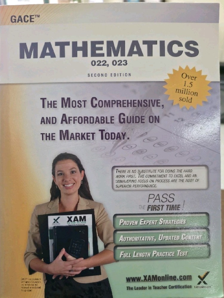 GACE Mathematics 022, 023 Teacher Certification Test Prep Study Guide (XAMon…