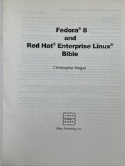 Fedora 8 and Red Hat Enterprise Linux Bible by Christopher Negus BOOK ONLY