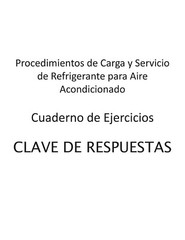 Cuaderno de Ejercicios – Procedimientos de Carga y Servicio de Refrigerante