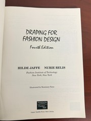 Draping for Fashion Design by Hilde Jaffe 2005 Paperback Fourth Edition