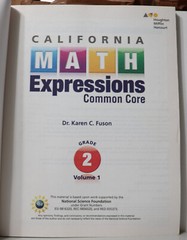 HMH: Math Expressions California Student Activity Book Grade 2 Volume 1 & 2 LN