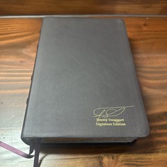 Jimmy Swaggart Signature edition KJV Expositor’s Study Bible GENUINE LEATHER