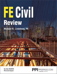 PPI FE Civil Review — Complete Topic Review by Michael R. Lindeburg: Solved Exam