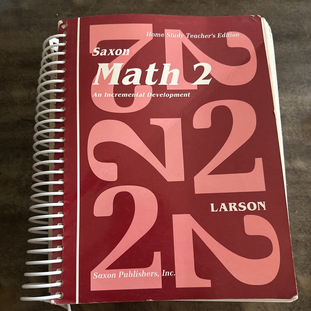 Saxon Math 2 Teacher’s Edition Homeschool Curriculum Book /Fact Cards Set