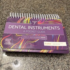 Dental Instruments : A Pocket Guide 7th Ed. By Boyd w/access code (2021, Spiral)