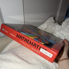 Mathematics for Elementary Teachers by Sybilla Beckmann, Pearson, Hardcover, 5t…