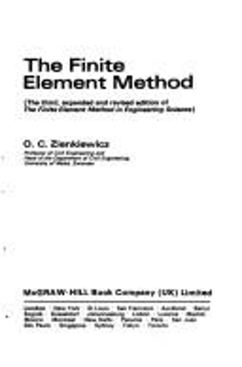 The Finite Element Method Hardcover O. C. Zienkiewicz