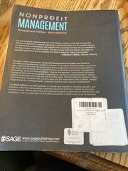 Nonprofit Management: Principles and Practice by Worth, Michael J. Worth