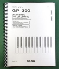 Casio GP-300 Instruction Manual: 78 Pages Coil Bound & Protective Covers!