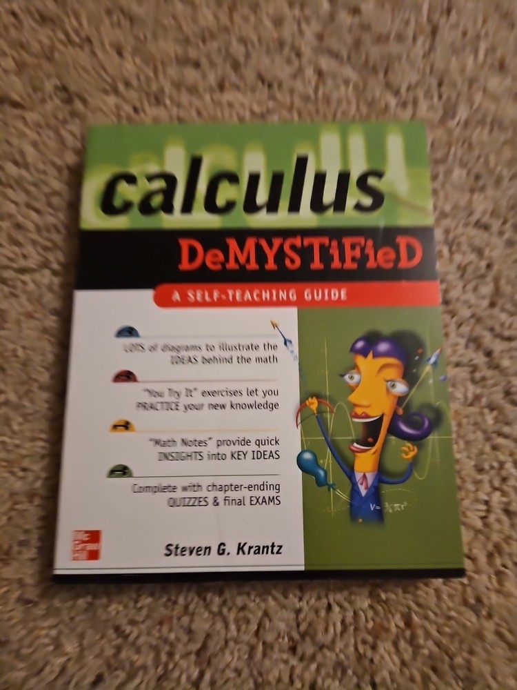 Calculus DeMYSTiFieD, Second Edition by Steven G. Krantz (2010, Trade Paperback)
