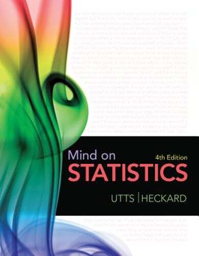 Mind on Statistics by Jessica M Utts: Used