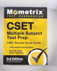 CSET Multiple Subject Test Prep CSET Secrets Study Guide Full-Length Pre Owned