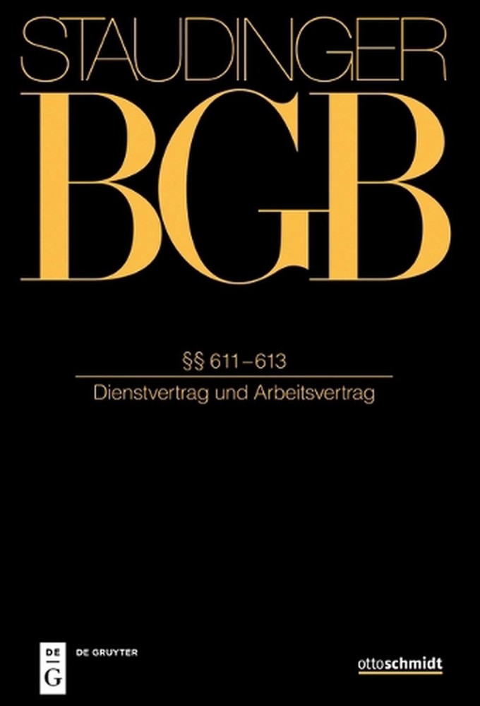 611-613: (Dienstvertrag Und Arbeitsvertrag) by Philipp S. Fischinger (German) Ha