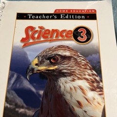 Science 3 Bob Jones University Workbook and Teacher Education Set
