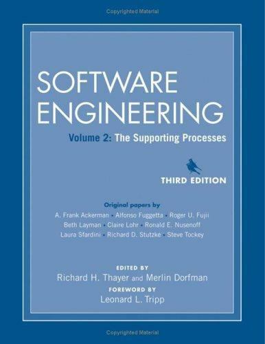 Software Engineering, The Supporting Processes, Dorfman, Merlin,Thayer, Richard