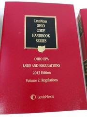 Lexis Nexis Ohio Code Handbooks EPA 2013 Volumes 1 2 3 Set Book Lot Law