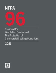 NFPA 96 Standard for Ventilation Control & Fire Protection 2021 PB USA STOCK