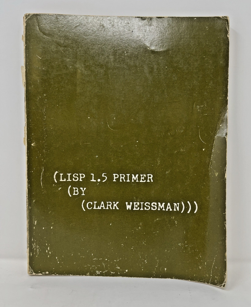 LISP 1.5 Primer – 1967 1st Edition SHIPS FREE