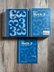 NEW! SAXON MATH 3 HOMESCHOOL COMPLETE HOME STUDY KIT 3rd GRADE SET