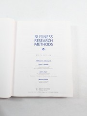 Business Research Methods 9th Edition Hardcover 2013 Instructor’s Edition