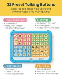 Mibbytalk AAC Device for Autism & Nonverbal Kids and Adults, Communication Tool