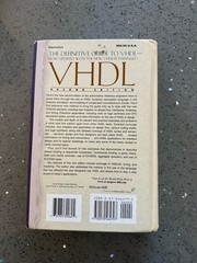 VHDL: Analysis and Modeling of Digital Systems, Navabi, Zainalabedin, like new