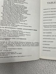 Engineering Unit Conversions [Hardcover] Michael R. Lindeburg Second Edition B50