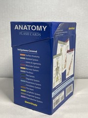 Anatomy Flash Cards QuickStudy 14 Systems 300 Cards W/Box Educational Preowned