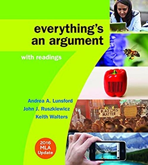 Everything’s an Argument with Readings with 2016 MLA Update Paper
