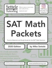 SAT Math Packets (2020 Edition): Practice Materials and Study Guide for t – GOOD