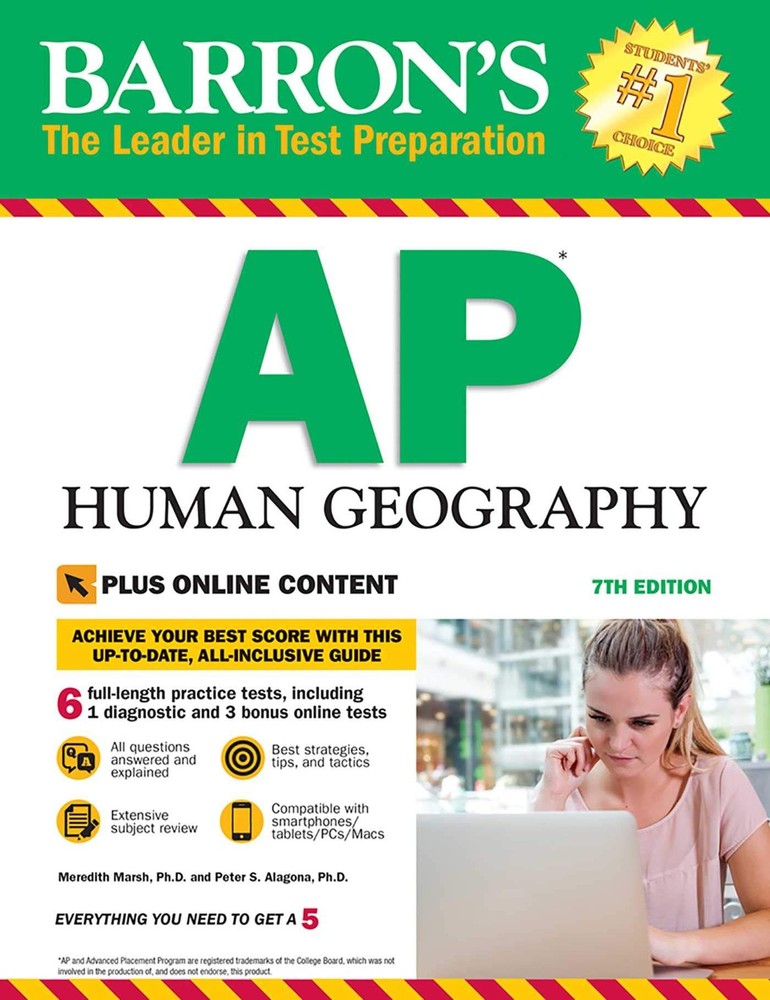 Barron’s AP Human Geography with Online Tests (Barron’s Test Prep)