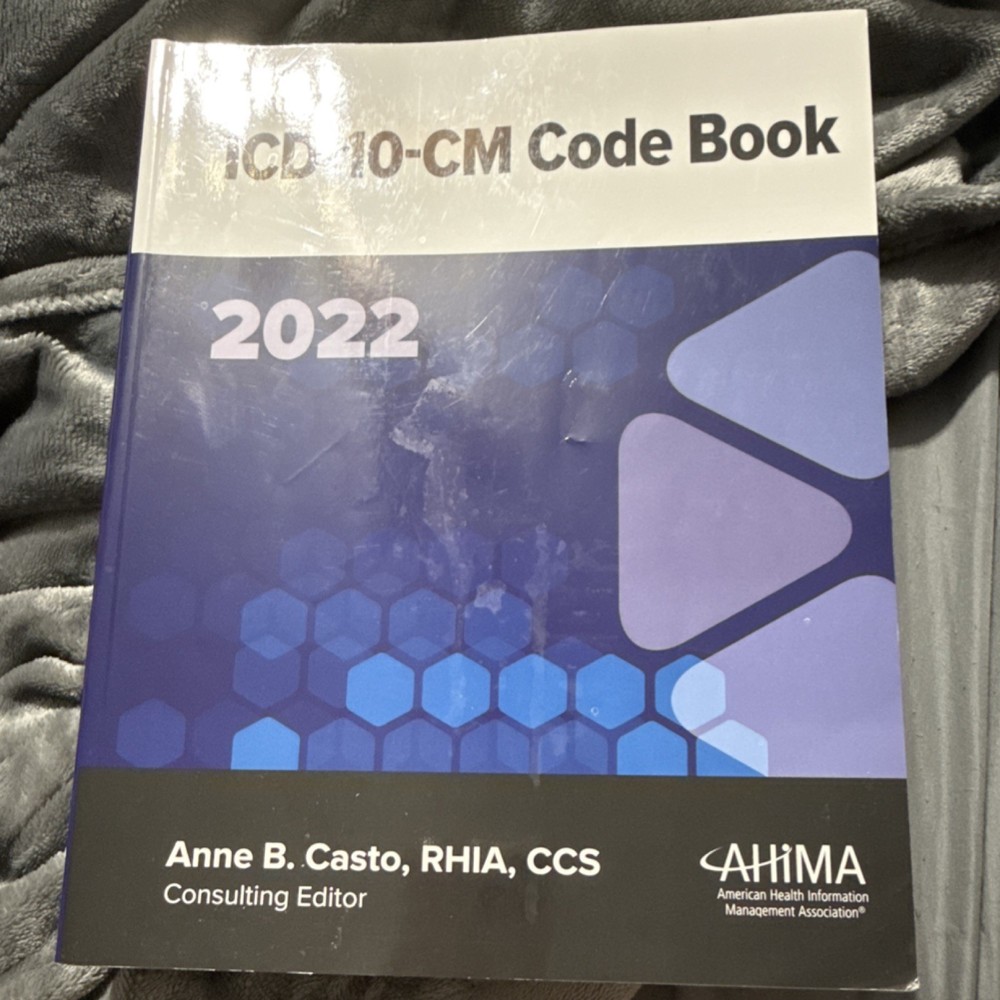 AHIMA ICD-10-CM Code Book 2022 by Anne B. Casto, Color-Coded Tabs