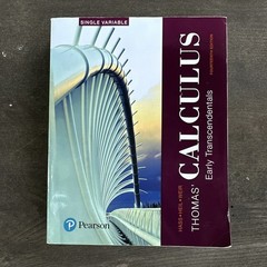 Pearson Thomas’ Calculus: Early Transcendentals 14th Ed Paperback Hass Heil