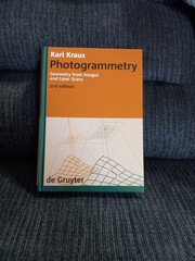 De Gruyter Textbook Ser.: Photogrammetry: Geometry From Images and Laser Scans