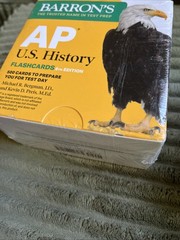 Lot of 3 BARRONS AP Environmental Science Flashcards 4th Edition + US History