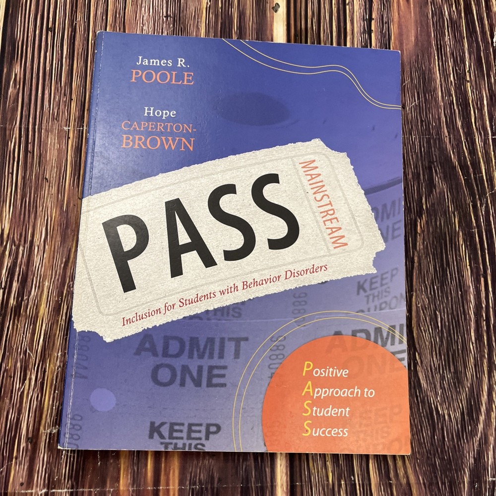 PASS Positive Approach to Student Success Behavior Disorders Book CD Poole