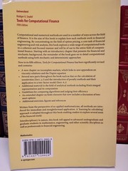 Tools for Computational Finance Seydel Universitext Springer Black Scholes VG PB
