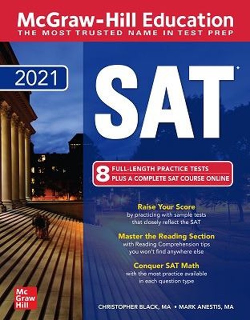 McGraw-Hill Education SAT 2021 Paperback Mark, Black, Christopher